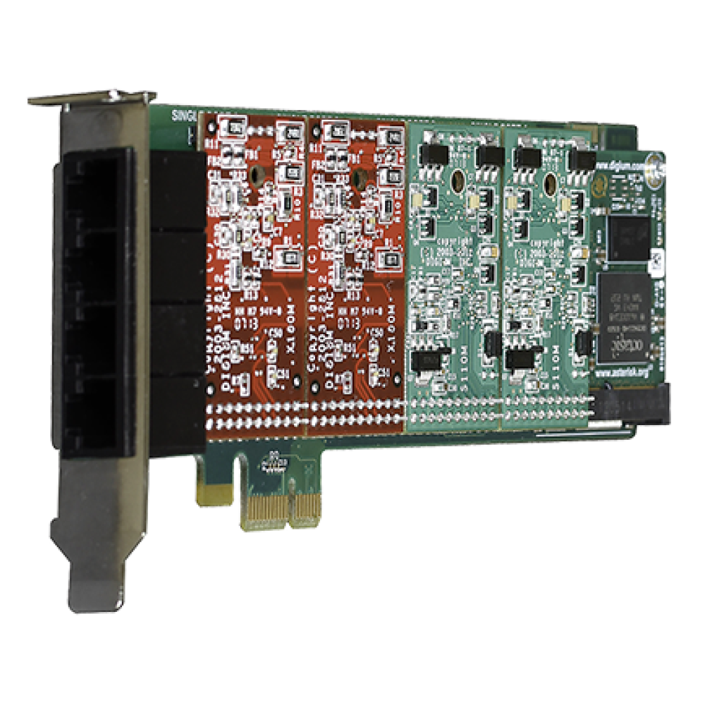 2-FXS/2-FXO PCI-e Card